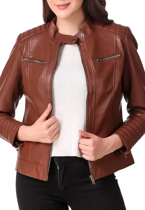 womens-brown-motorcycle-faux-leather-jacket