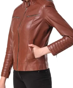 womens-brown-motorcycle-faux-leather-jacket