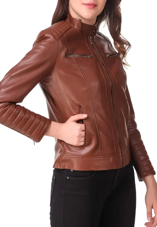womens-brown-motorcycle-faux-leather-jacket