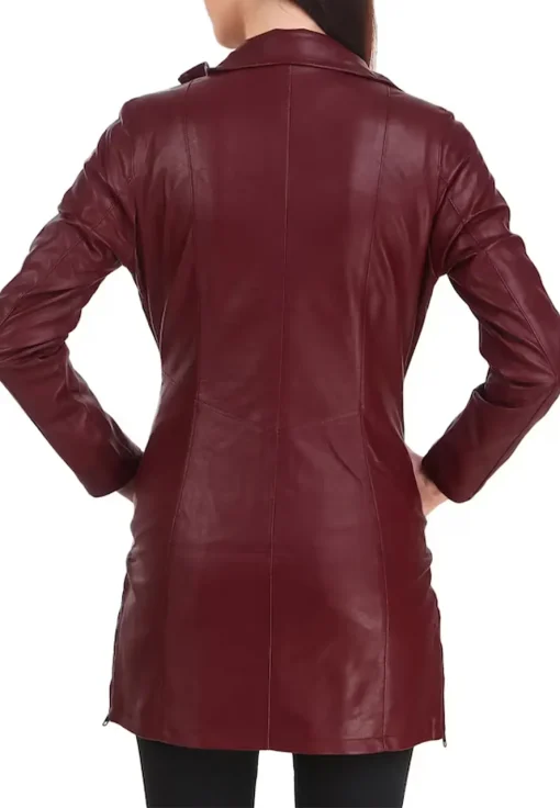 womens-burgundy-faux-leather-long-jacket