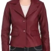 womens-casual-burgundy-faux-leather-short-coat