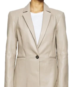 womens-classic-beige-faux-leather-blazer