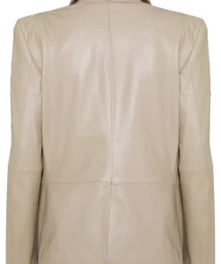 womens-classic-beige-faux-leather-blazer
