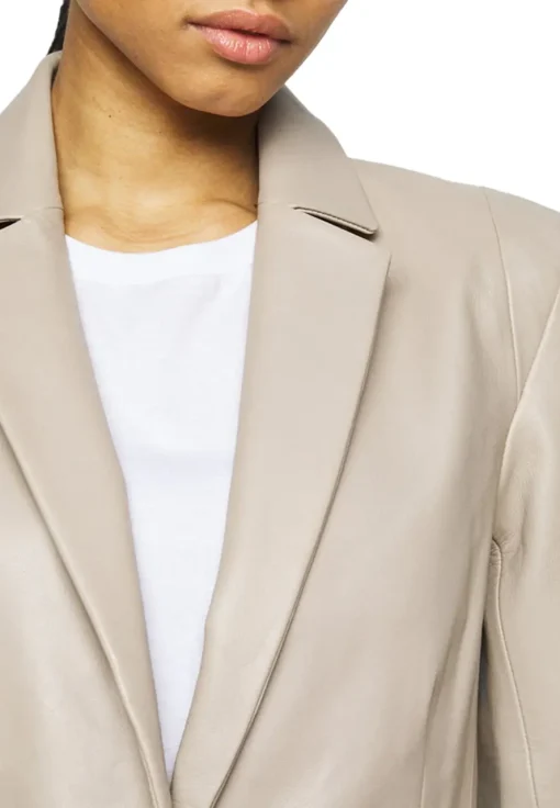 womens-classic-beige-faux-leather-blazer