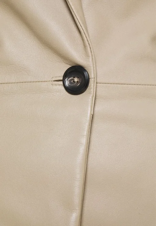 womens-classic-beige-faux-leather-blazer