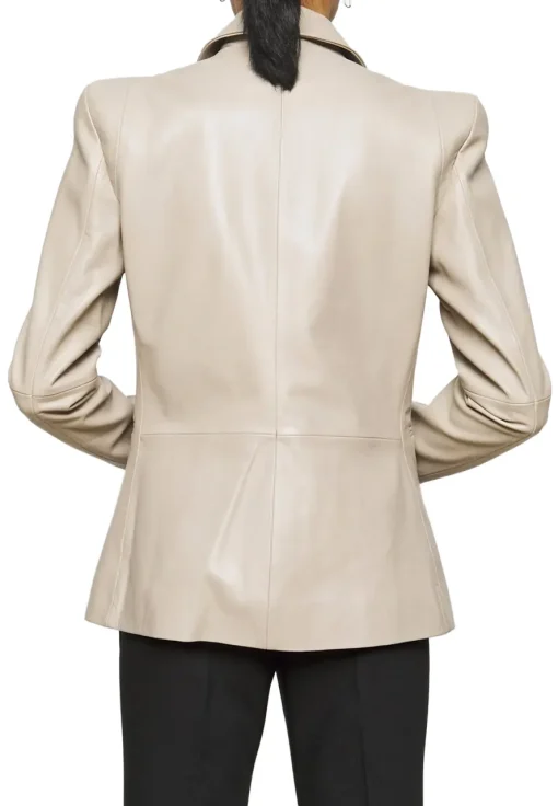 womens-classic-beige-faux-leather-blazer