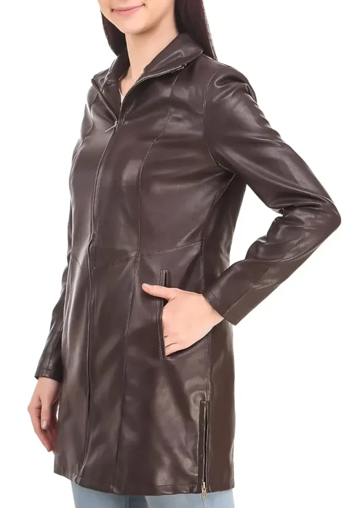 womens-coffee-brown-faux-leather-long-jacket