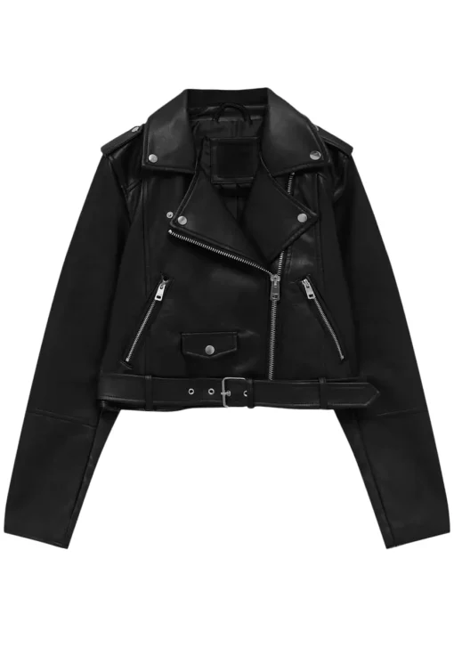 womens-cropped-black-faux-leather-biker-jacket