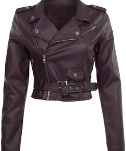 womens-dark-purple-faux-leather-cropped-biker-jacket