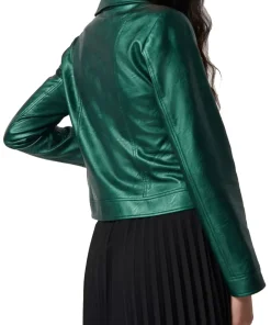 womens-emerald-green-faux-leather-biker-jacket
