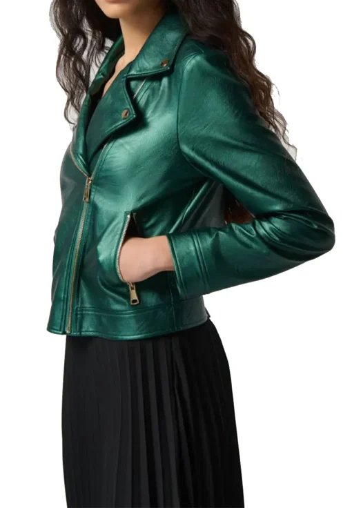 womens-emerald-green-faux-leather-biker-jacket