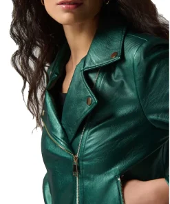 womens-emerald-green-faux-leather-biker-jacket