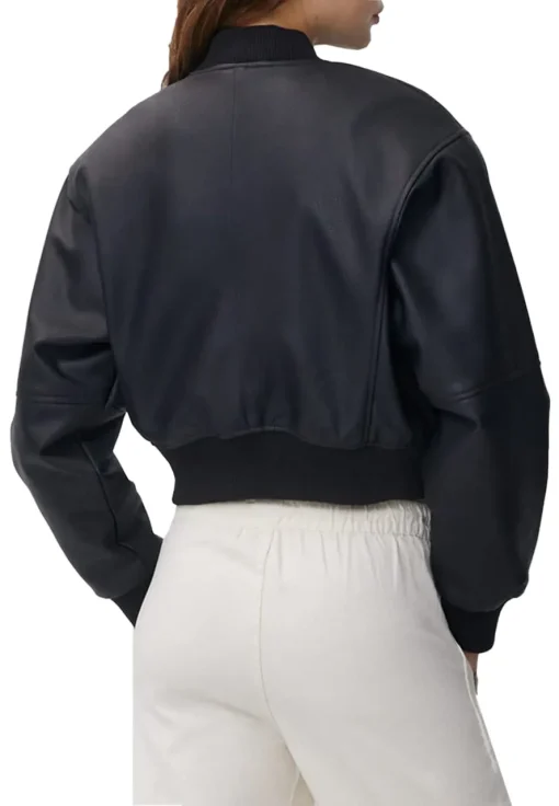 womens-faux-leather-black-bomber-jacket