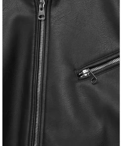 womens-faux-leather-black-bomber-jacket