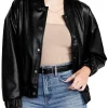 womens-faux-leather-bomber-black-jacket