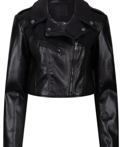 womens-faux-leather-jet-black-biker-jacket