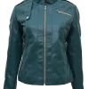 womens-forest-green-faux-leather-jacket
