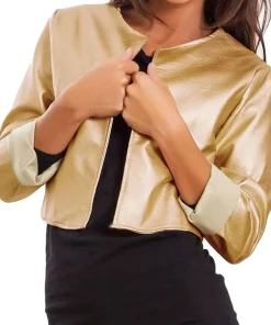 womens-golden-faux-leather-open-front-cropped-jacket