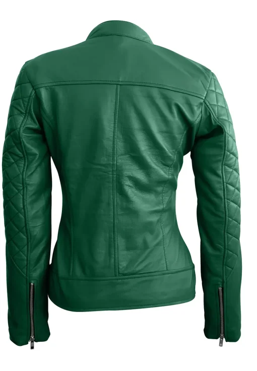 womens-green-quilted-faux-leather-jacket