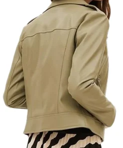 womens-khaki-faux-leather-biker-jacket