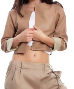 womens-light-brown-faux-leather-open-front-cropped-jacket