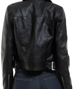 womens-long-sleeve-black-faux-leather-moto-biker-jacket