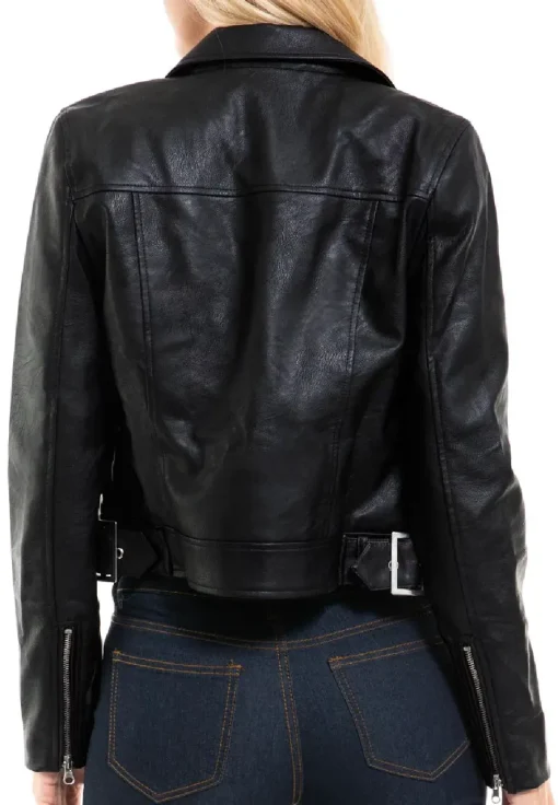 womens-long-sleeve-black-faux-leather-moto-biker-jacket