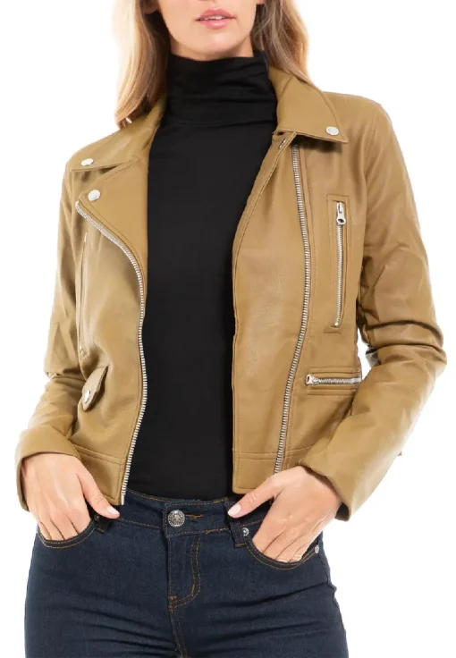 womens-long-sleeve-camel-faux-leather-moto-biker-jacket