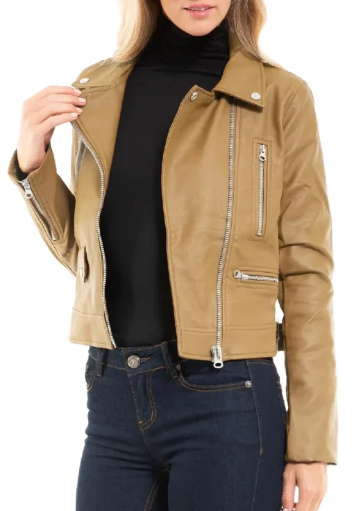 womens-long-sleeve-camel-faux-leather-moto-biker-jacket