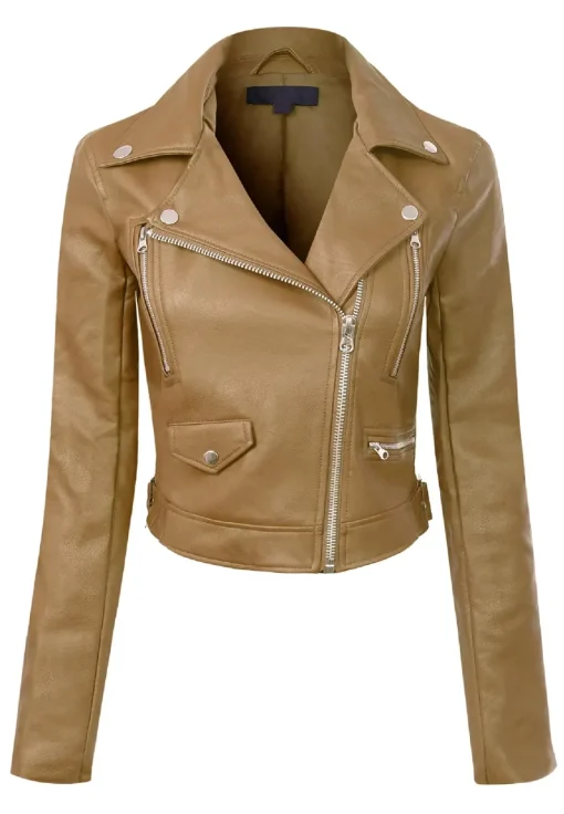 womens-long-sleeve-camel-faux-leather-moto-biker-jacket