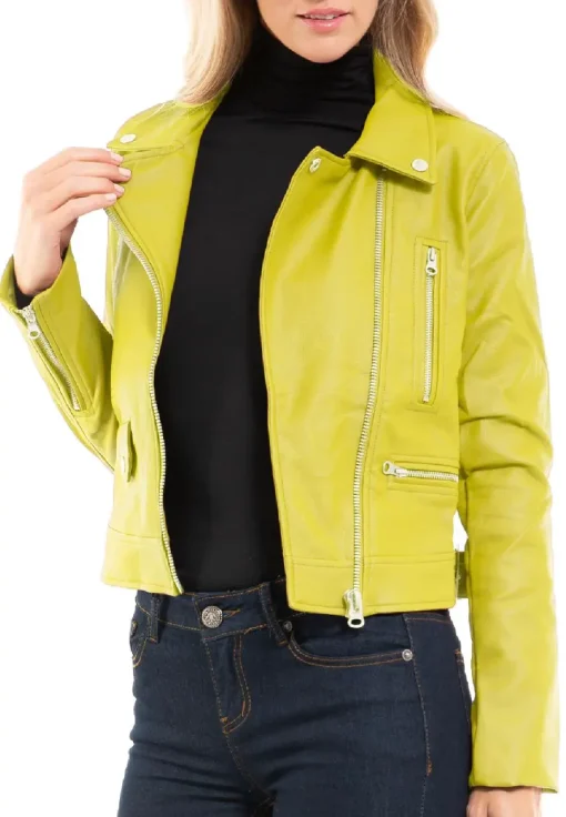 womens-long-sleeve-lime-faux-leather-moto-biker-jacket