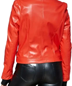 womens-long-sleeve-red-faux-leather-biker-jacket