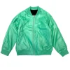womens-mint-green-faux-leather-bomber-jacket