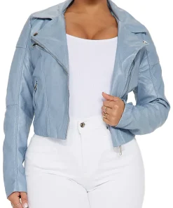 womens-moto-light-blue-faux-leather-jacket
