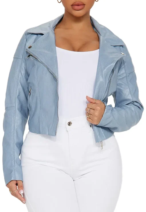 womens-moto-light-blue-faux-leather-jacket