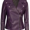 womens-motorcycle-purple-faux-leather-jacket