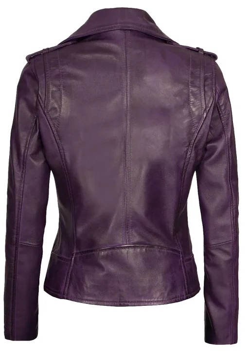 womens-motorcycle-purple-faux-leather-jacket