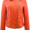womens-orange-faux-leather-biker-jacket-with-quilt-detail