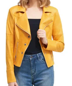 womens-peak-collar-yellow-faux-leather-moto-jacket