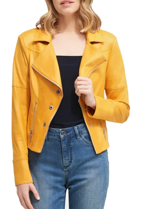 womens-peak-collar-yellow-faux-leather-moto-jacket
