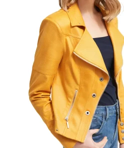 womens-peak-collar-yellow-faux-leather-moto-jacket