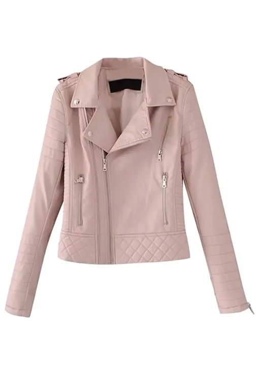 womens-pink-faux-leather-motorcycle-jacket