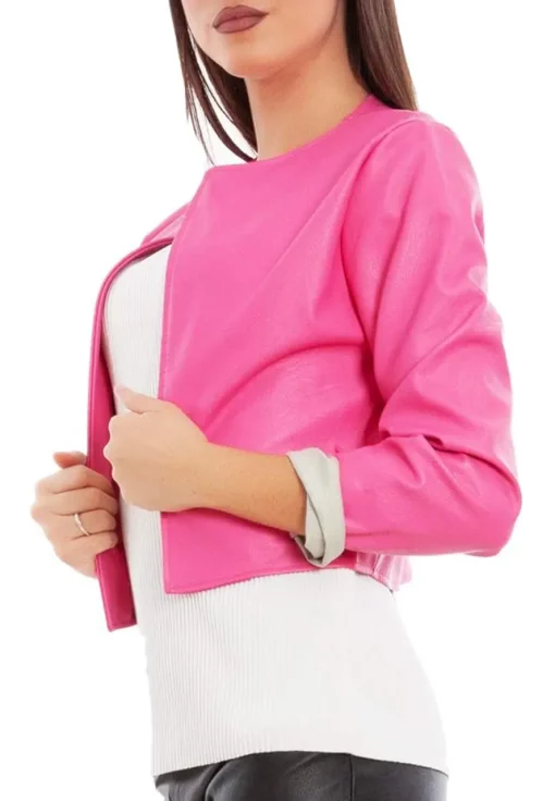 womens-pink-faux-leather-open-front-cropped-jacket
