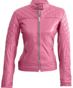 womens-pink-quilted-faux-leather-jacket