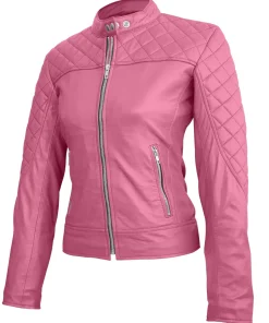 womens-pink-quilted-faux-leather-jacket