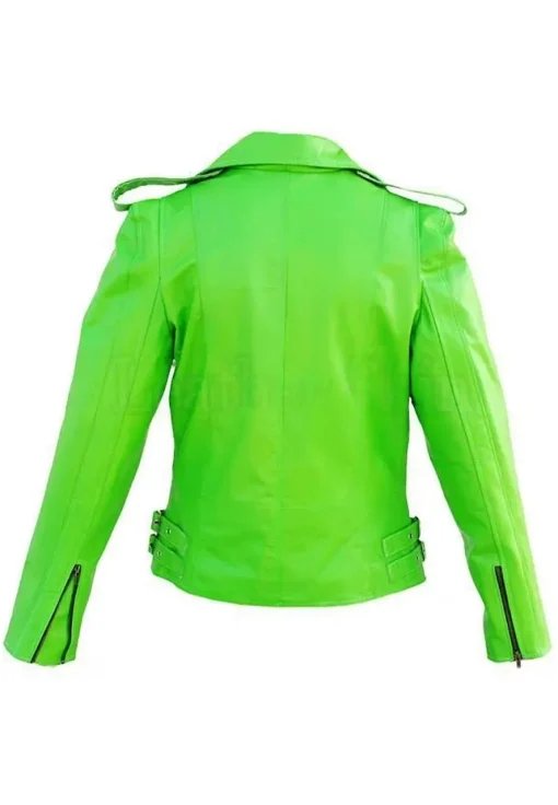 womens-punk-green-faux-leather-jacket
