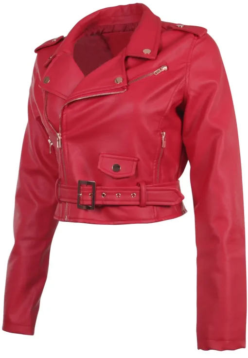 womens-red-faux-leather-cropped-biker-jacket