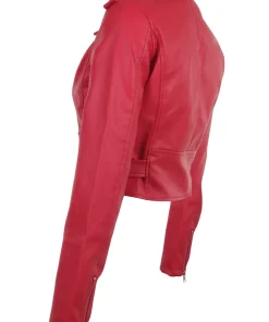 womens-red-faux-leather-cropped-biker-jacket
