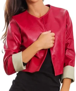 womens-red-cropped-jacket
