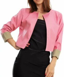 womens-rose-pink-faux-leather-open-front-cropped-jacket
